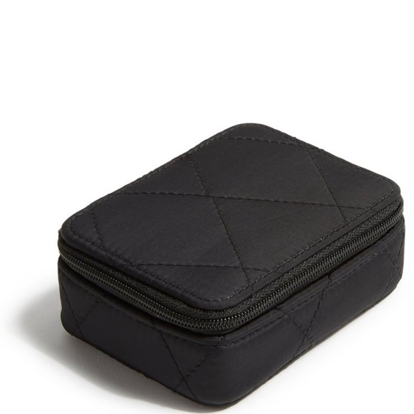 Vera Bradley Travel Pill Case in Microfiber Classic Black - Picture 2 of 2